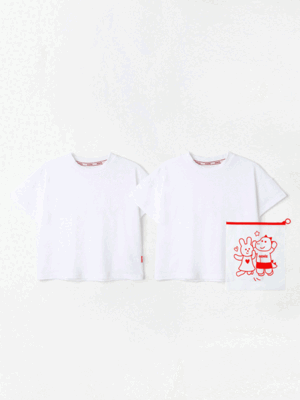 시원한베이직 티셔츠(2개 1세트)(파우치 세트)